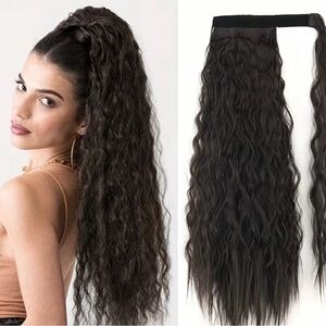 Elegant Black Wavy Hair Extension